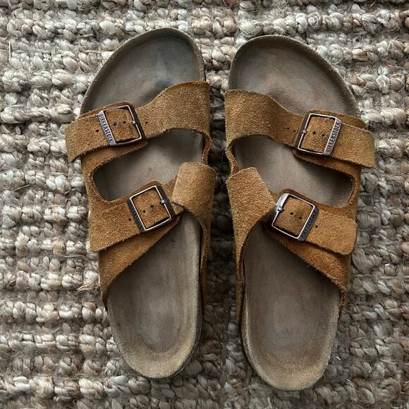Birkenstock Arizona Suede Sandals – Brown Tobacco – Men’s 13 / EU 46 - Picture 1 of 10